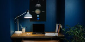 A serene and organized home study nook designed for focused learning.