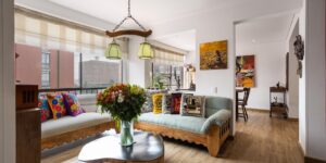 A modern, bright living room showcasing the flexibility of modular sofa systems.